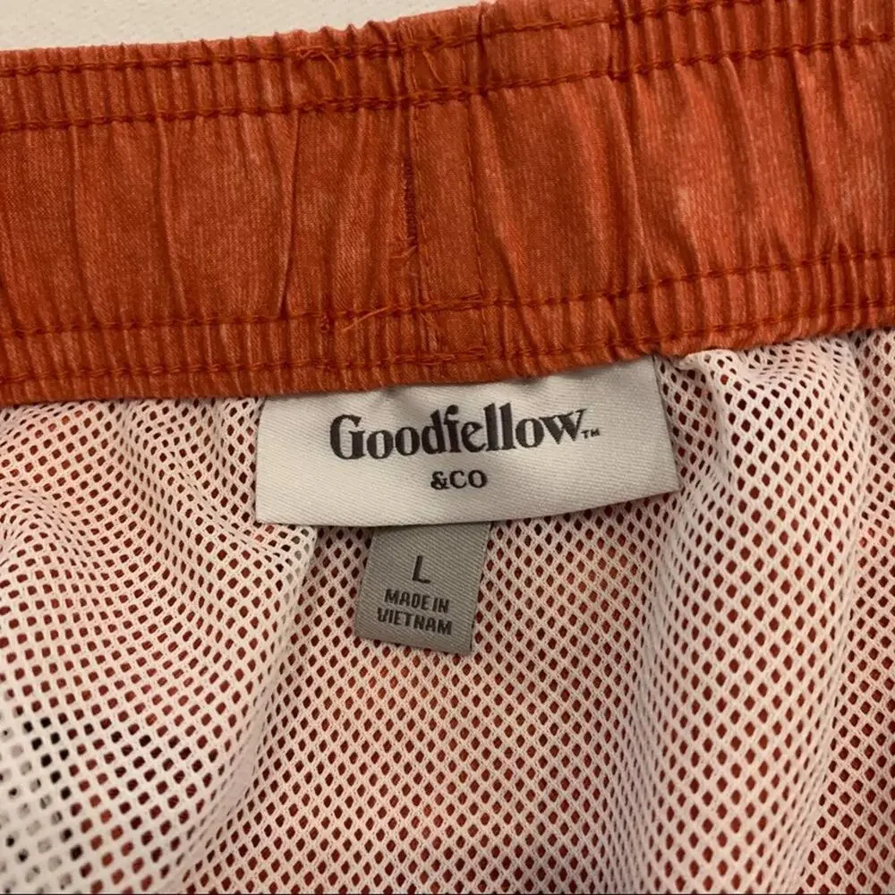 New Goodfellow orange swim trunks. Size large. - Picture 12 of 14